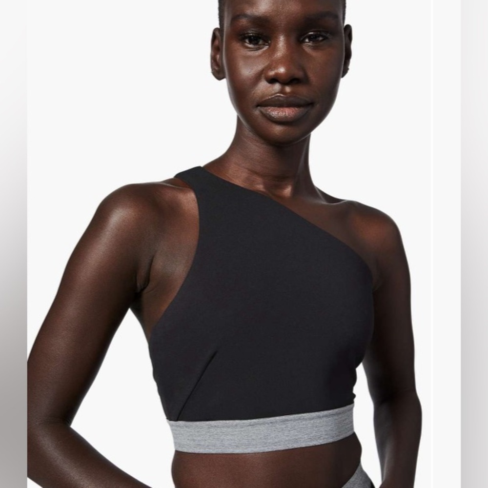 lululemon athletica Black and Gray Sports Bra